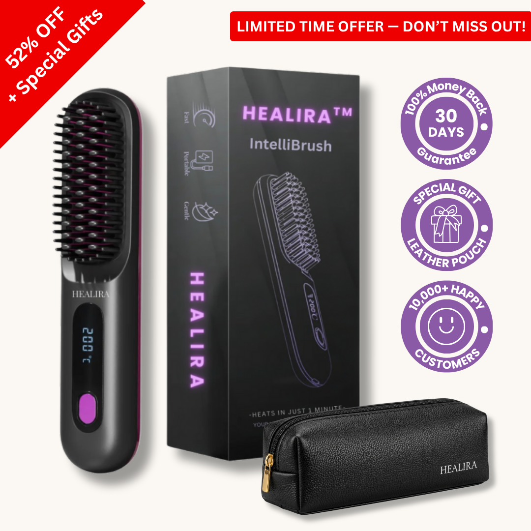 Tragbarer Haarglätter Healira™ IntelliBrush