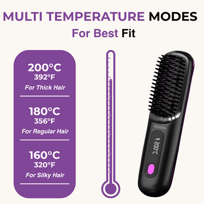 Tragbarer Haarglätter Healira™ IntelliBrush