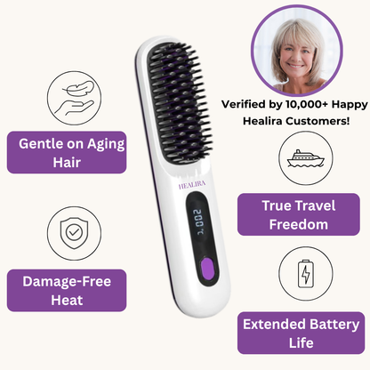 Tragbarer Haarglätter Healira™ IntelliBrush