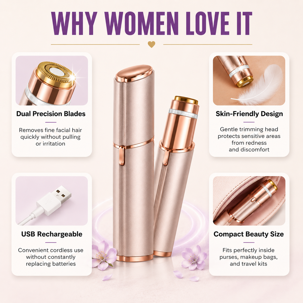 Healira™ LumiSmooth Precision Face Trimmer