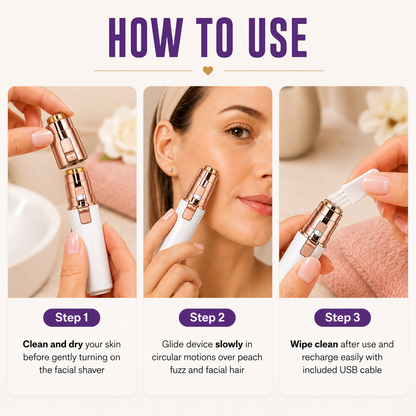 Healira™ LumiSmooth Precision Face Trimmer